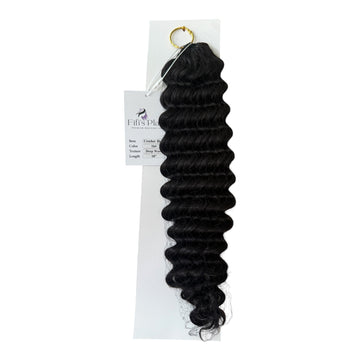 Deep wave Crochet Human Hair Extensions colour #natural