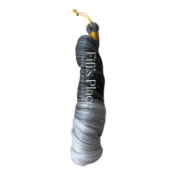 French curls Braiding Extension Color #Grey Ombré