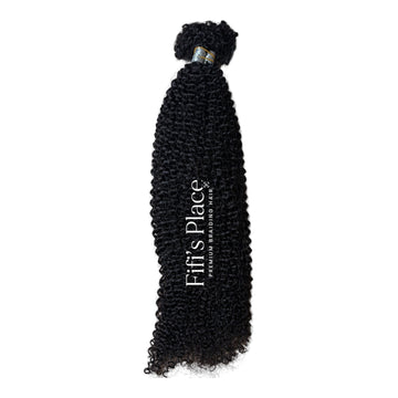 Kinky V Bulk - 100% human hair colour natural