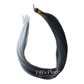 Bone Straight Braiding Extension Color #Tgrey ombre